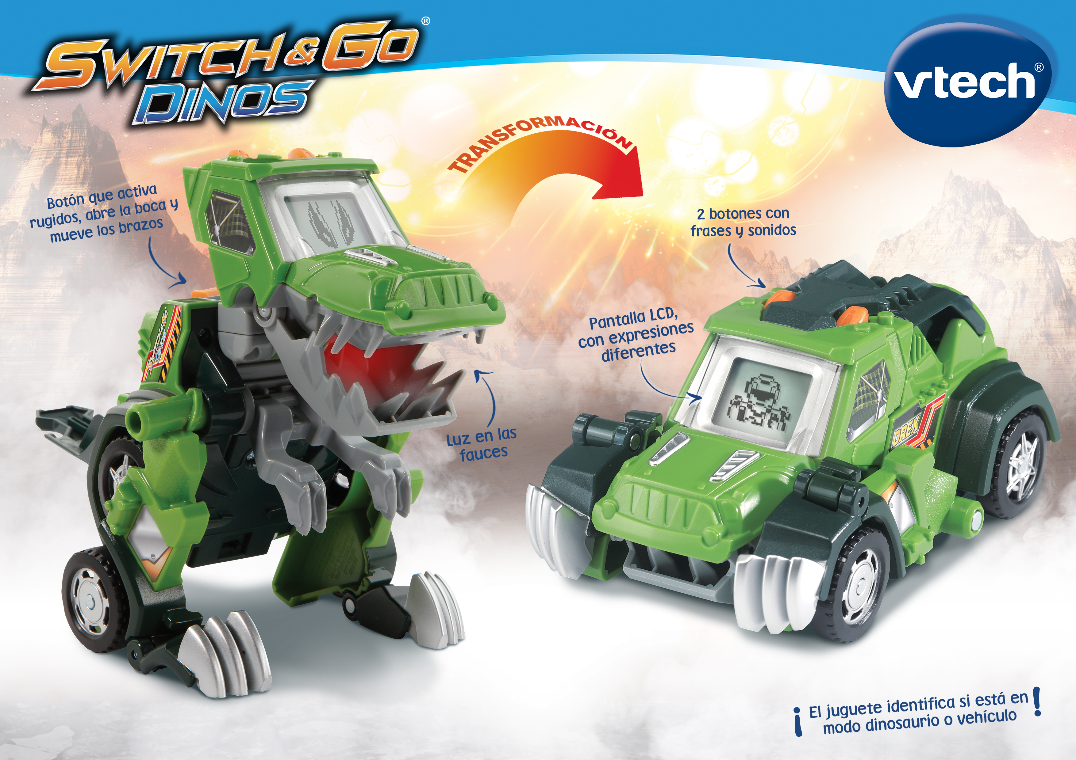 VTech Switch Go Dinos Barro el T Rex 4x4